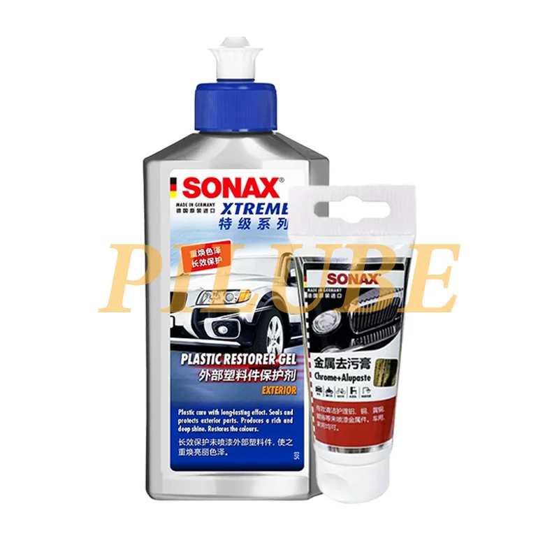 SONAX XTREME Plastic Restorer Gel 250ml Exterior Car Care Detailing Tools Wash Glove Metal Polish Insect Sponge Copper Grease