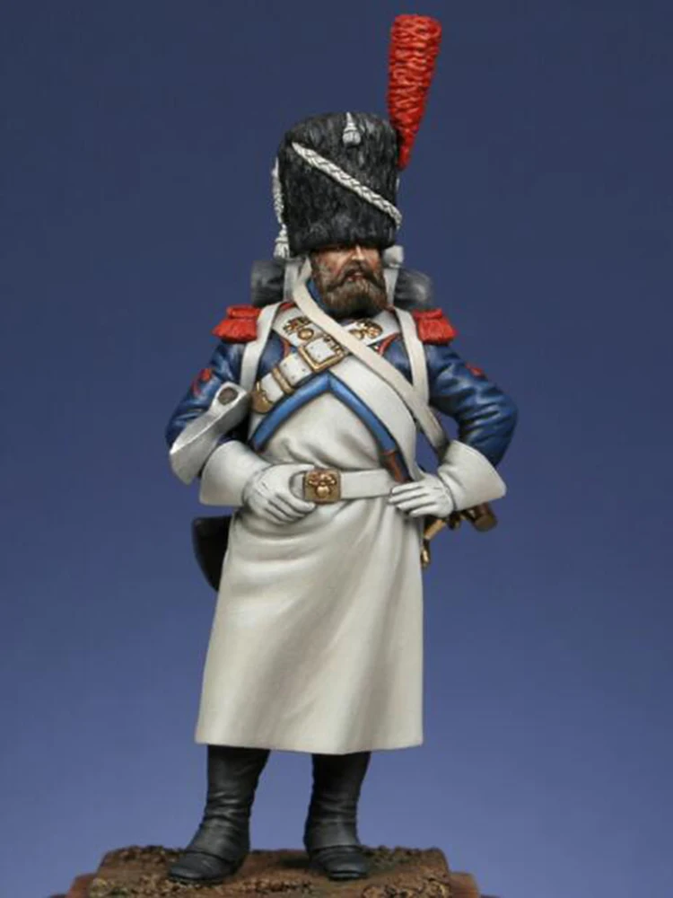 Soldier in resina 1/32 54MM antico Sapeur soldier officer stand modello non assemblato Kit di costruzione di Figure non verniciate