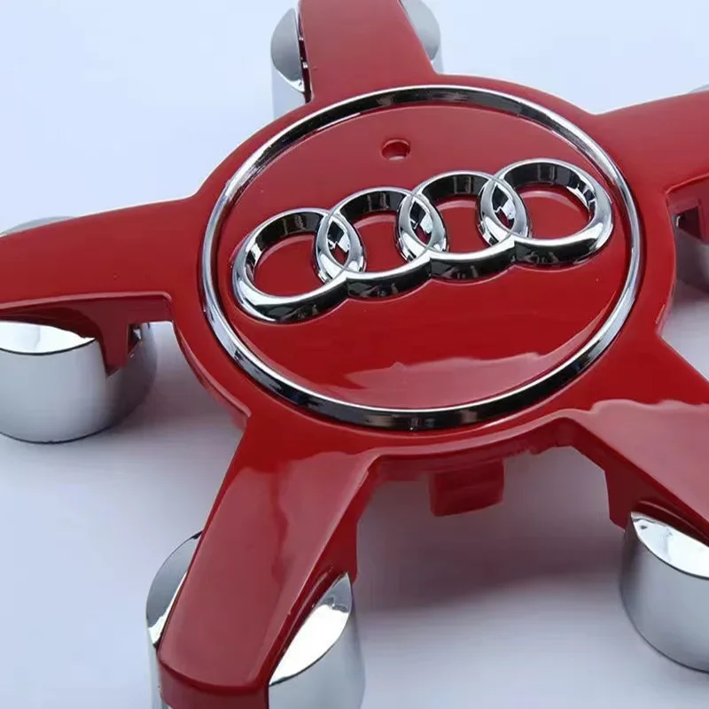 4pcs135mm Car Styling AUDI Wheel Center Cap Hub Covers Badge for Audi A3 A4 A5 A6 A7 A8 S4 Auto Exterior Accessories