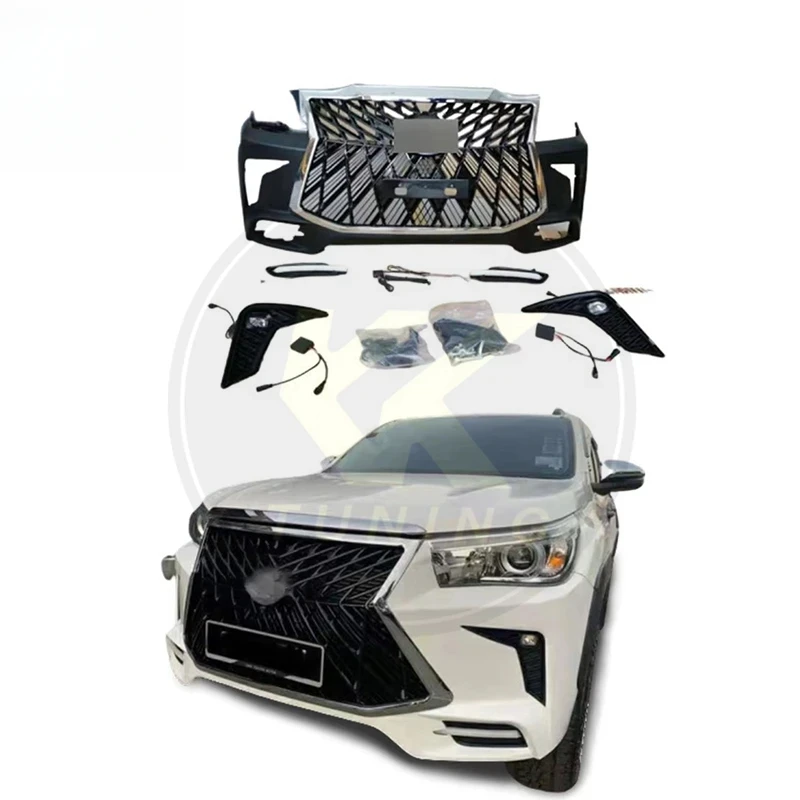 

Аксессуары для пикапов в стиле LX, комплекты для переоборудования, комплекты кузова переднего бампера для Hilux Revo Rocco Facelift в