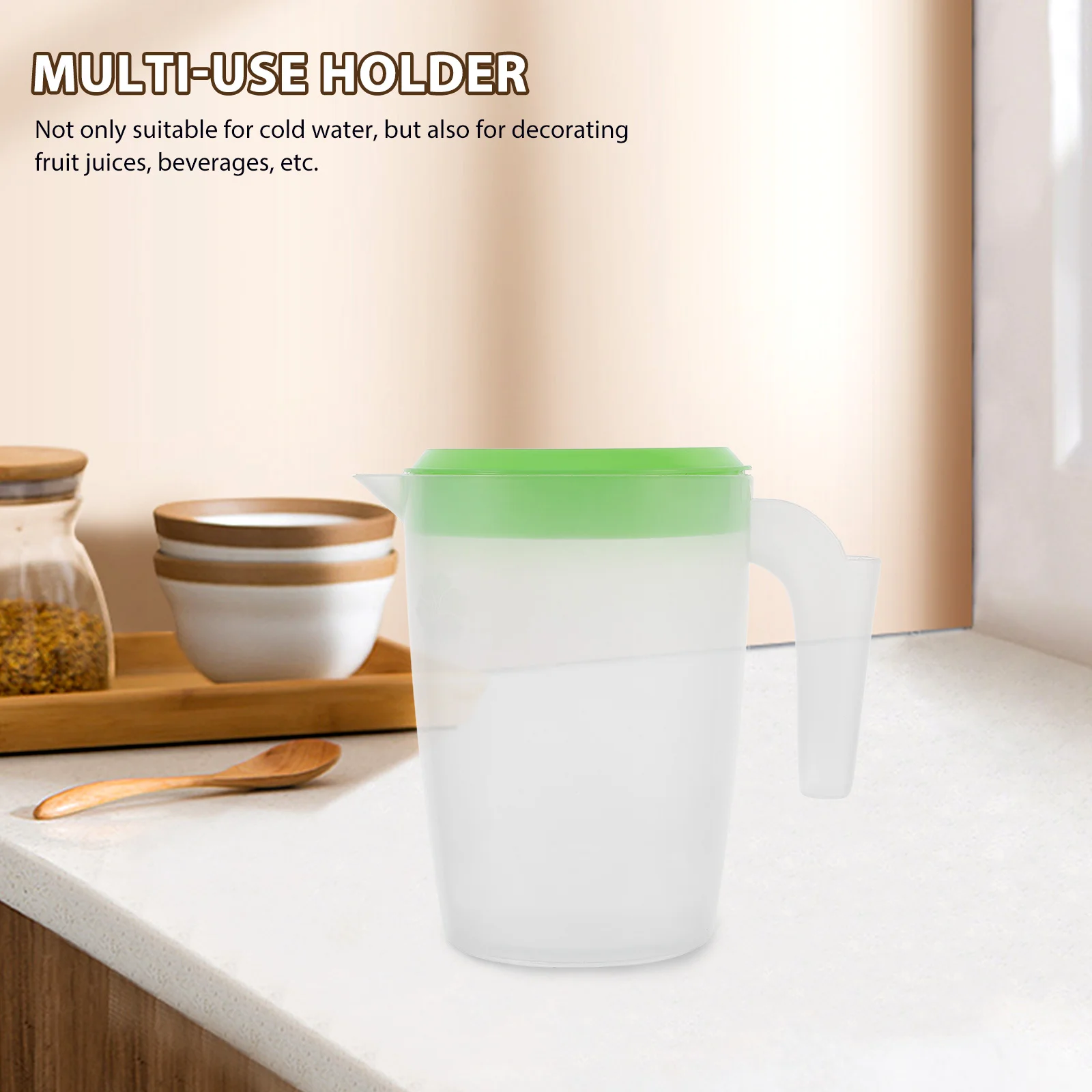 Plastic Pitcher With Lid Juice Jug Water Bottle Beverage Container Milk Tea Holder Drink Dispenser Ice Tea Pitcher Plastic Jug