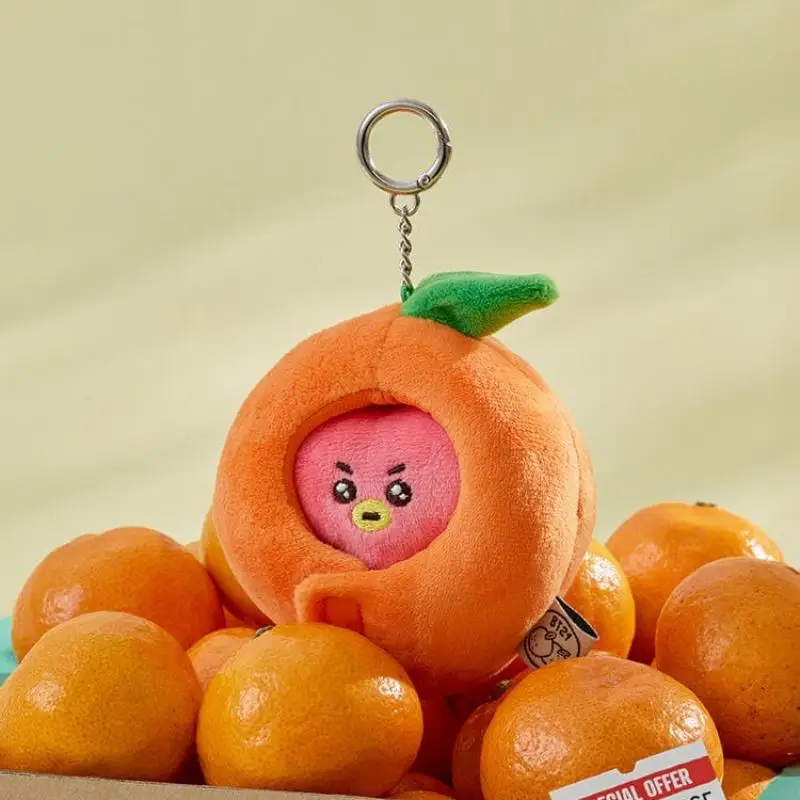 Anime Cartoon Bt21 CHIMMY COOKY Plush Toy Creative New Orange Party Plush Doll Backpack Keychain Accessories Gift for Girls view 4