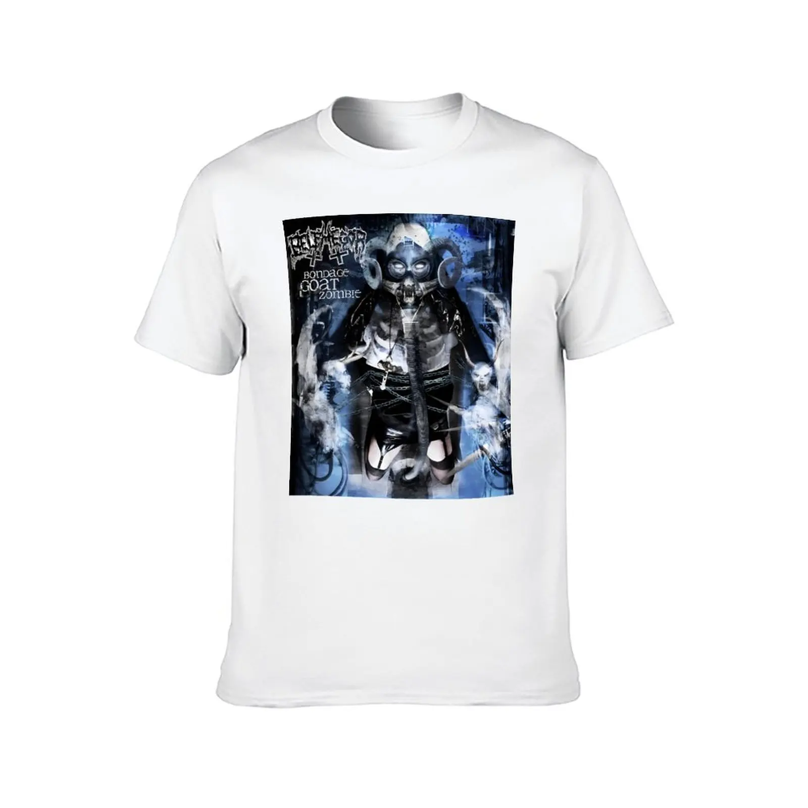 BONDAGE GOAT, ZOMBIE - Black Metal T-Shirt men t shirt cotton 100% t shirts for man slim fit T-Shirt