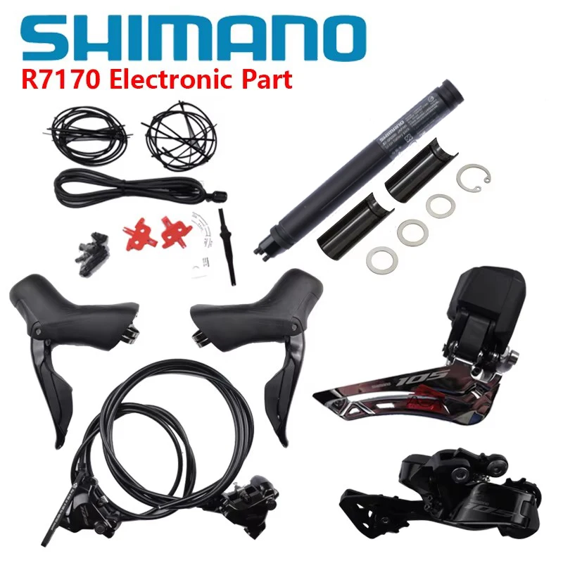 AliExpress Shimano 105 Series Di2 Groupset R7170 Without Crankset/Electronic Part 2x12s For Road Bike No