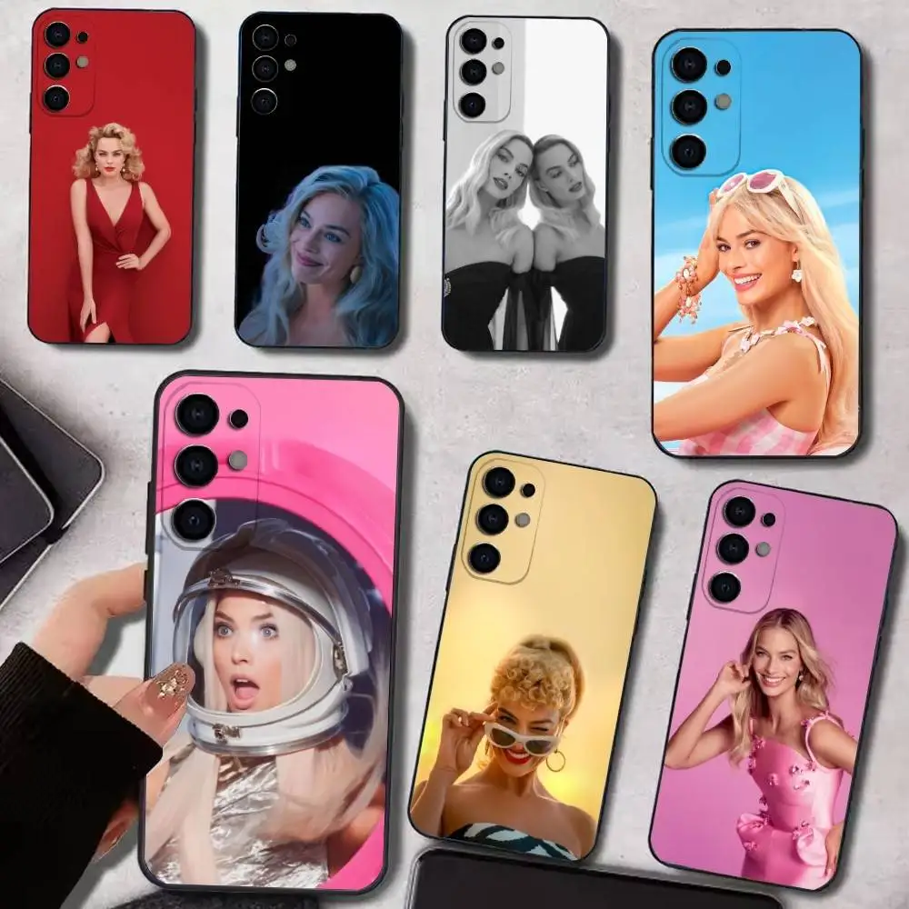 

M-Margot E-Elise R-Robbie Phone Case For Samsung S25,S24,S21,S22,S23,S30,Ultra,S20,Plus,Soft Silicone Black Cover