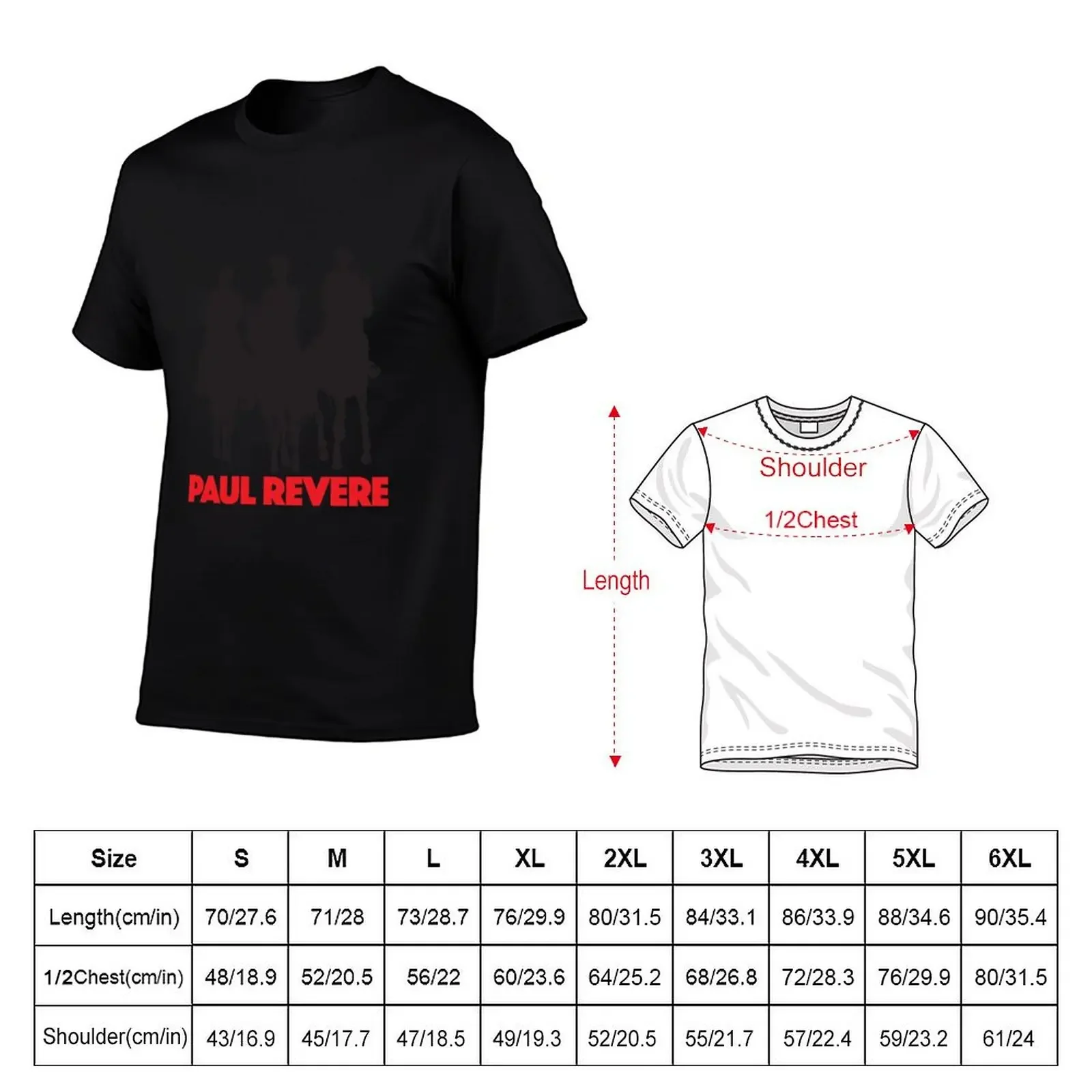 Paul Revere T-Shirt customs anime stuff quick-drying cheap stuff compression shirt men