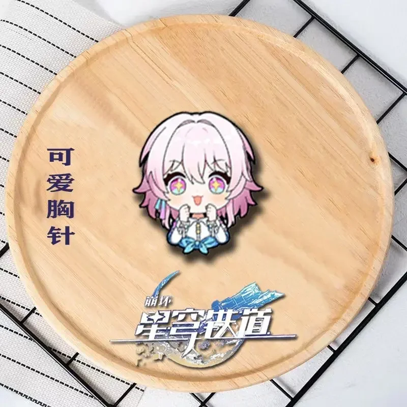 Anime Honkai: Star Rail Li Sushang Clara Seele Qingque March 7th Herta Asta Cosplay Brooch Pendant Badge Xmas Gift Decoration