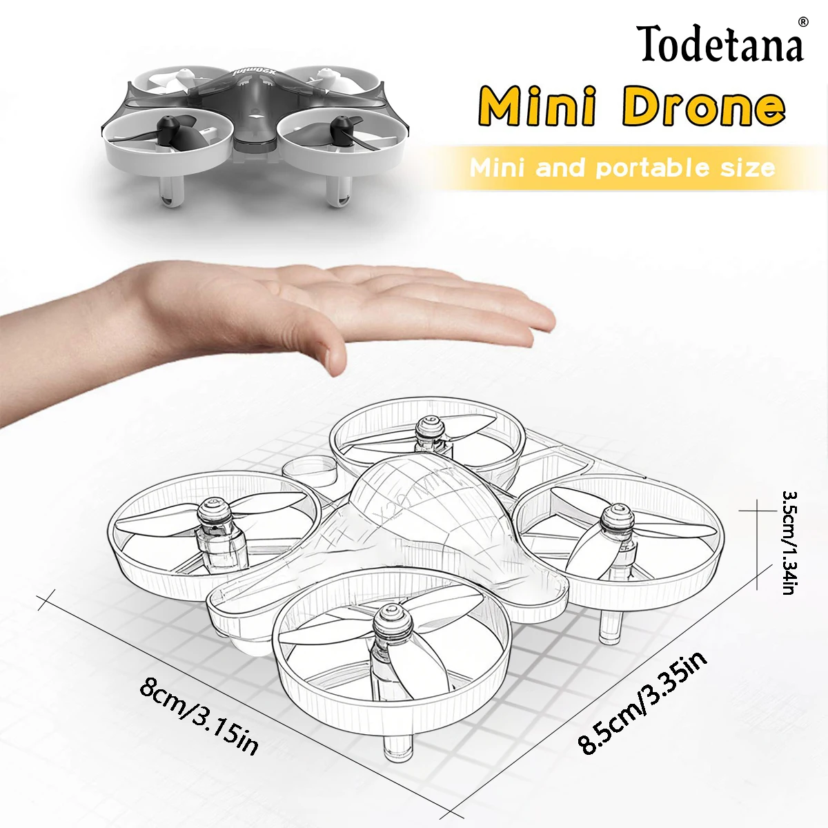 Wszystko - Nowy dron X20mini: łatwe latające, wrażliwe 360 °   Akrobacje, tryb bez głowy i lampki nocne dla niesamowitych przygód