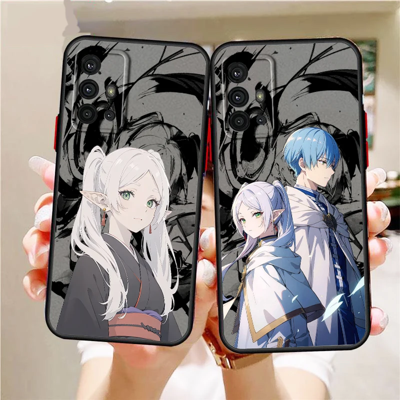 Frieren Beyond Journey Frosted Translucent For Samsung A53 A52 A33 A32 A51 A71 A21S A13 A73 A50 A22 A12 5G Soft Phone Case