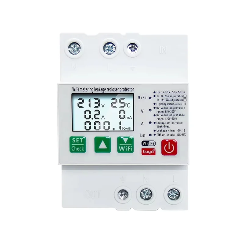 

BAAR-Smart Wifi Circuit Breaker Over Under Voltage Leakage Protector Protection Device For Compatible Systems Wide Applications