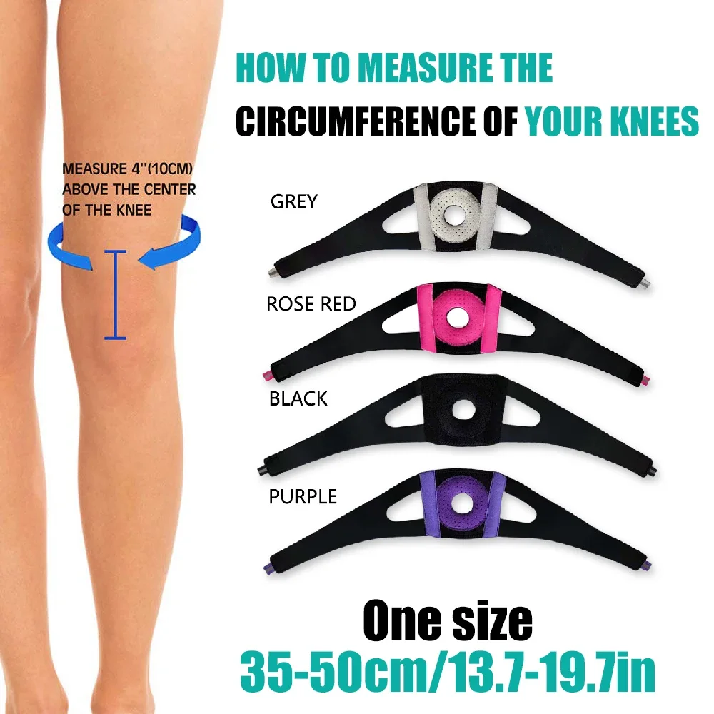 1PCS Sports Patella Knee Support Brace Compression Sleeve, Knee Protector Pads for Men Women, Arthritis & Knee Pain Relief