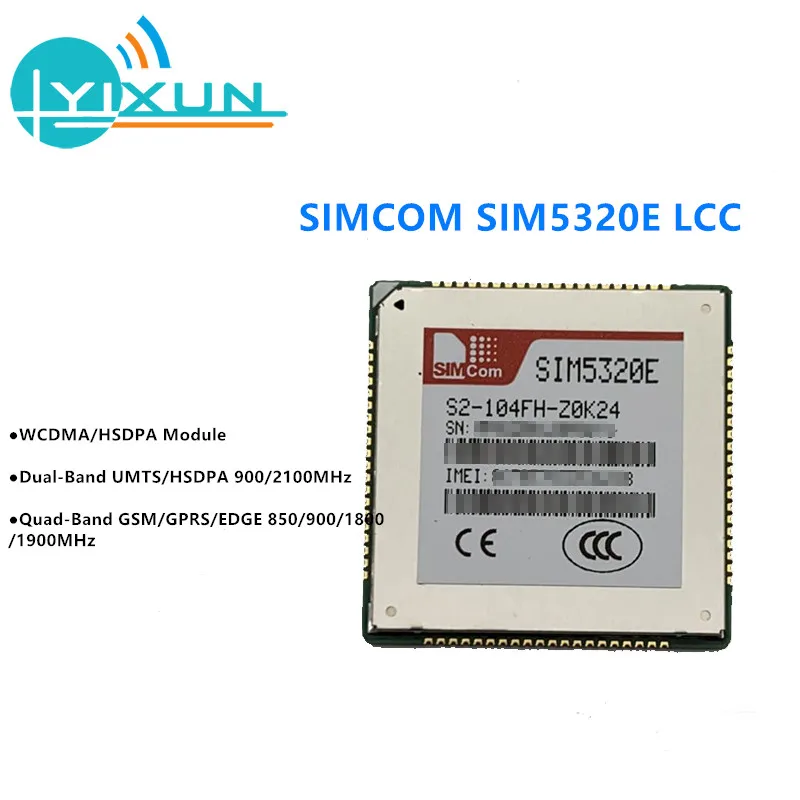 

SIMCOM SIM5320E двухдиапазонный HSDPA/WCDMA четырехдиапазонный GSM/GPRS/EDGE модуль LCC посылка Поддерживает HSDPA до 3,6 Мбит/с для передачи данных