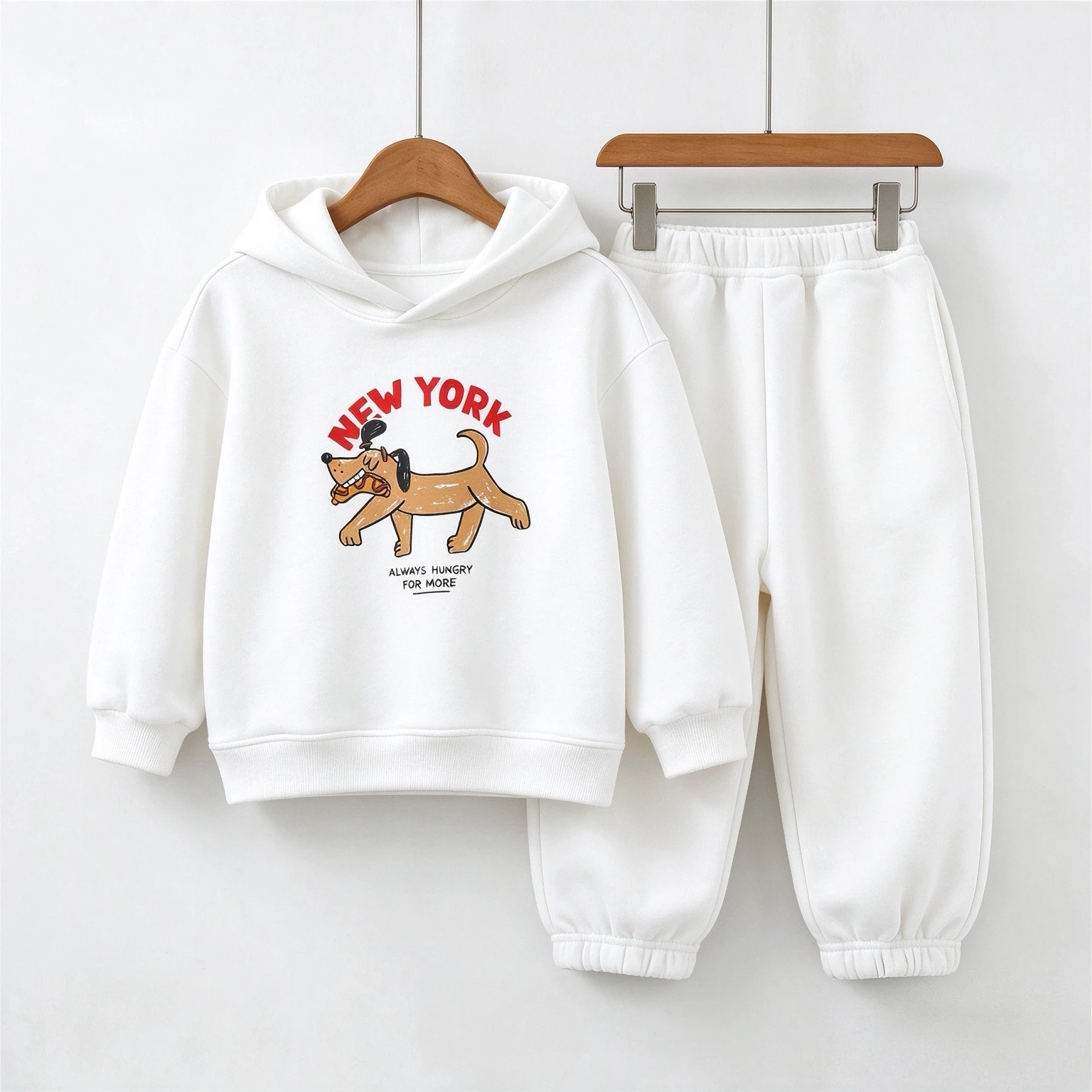 Children's Wear Suit Autumn Winter Thicken Warm Kids Hoodies + Sweatpants Two Piece Set Baby Girl Boy Clothes Casual Tracksuits