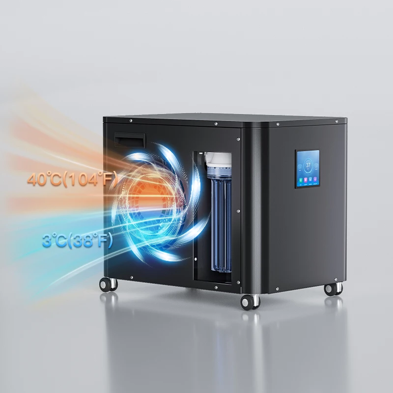 110V Ice Bath Cold Plunge Cooling and Heating Chiller WiFi UV for Ice Hot Bathtub Pod Cold Plunge System Cold Hot