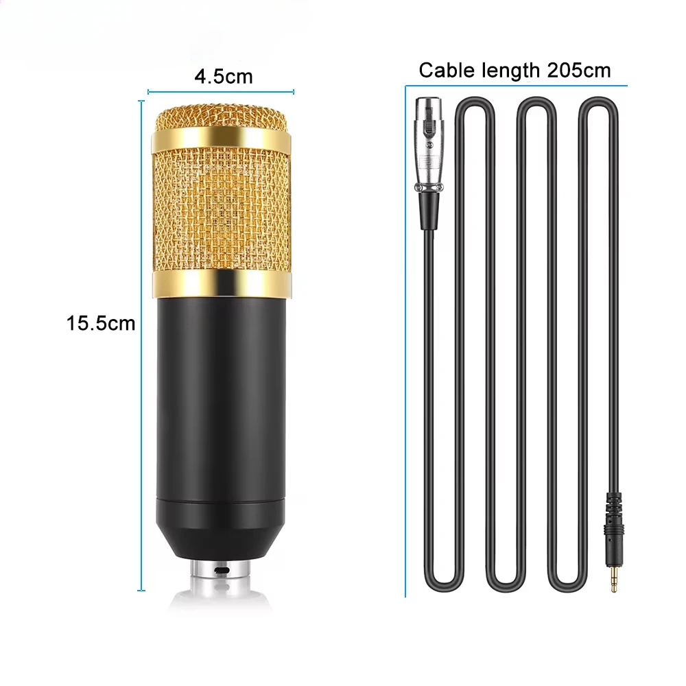 Professional Condenser Microphone  BM-800  Pro Audio Studio Vocal Recording Mic Computer Recording Mic