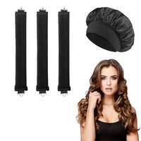 Satin Heatless Curling Headband for Women No Heat Overnight Curls Soft Sleep-Friendly Hair Rollers Lazy Styling Accessories