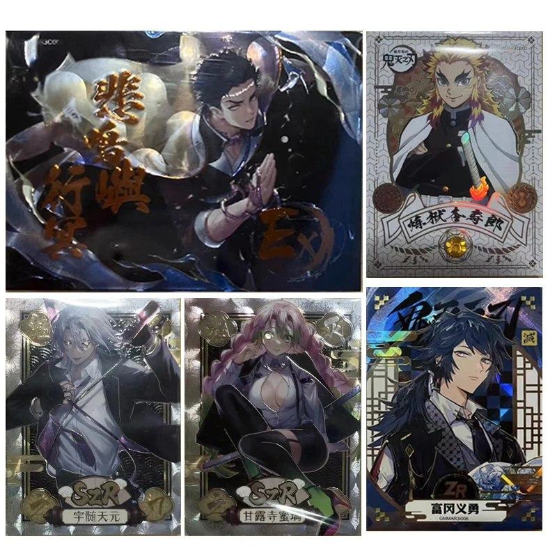 

Anime Demon Slayer Rengoku Kyoujurou Kanroji Mitsuri Tomioka Giyuu Agatsuma Zenitsu collection card Christmas birthday gift