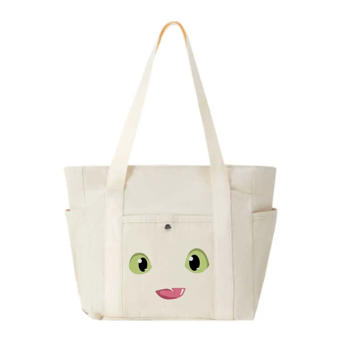 Cartoon Face Features Classic Multi-Pocket Shoulder Bag Timeless Versatile Crossbody Bag
