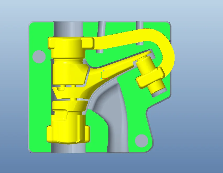 shell faucet mould making machine gravity casting mould single faucet gravity casting mould