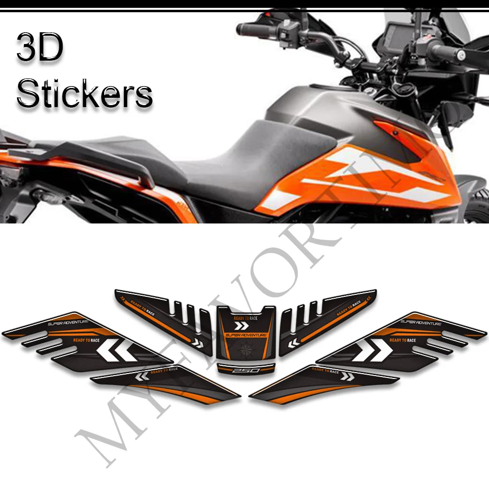 2019 2020 2021 2022 2023 For 250 Adventure Motorcycle Stickers Fuel Oil Knee Protection Tank Pad Side Grips Gas