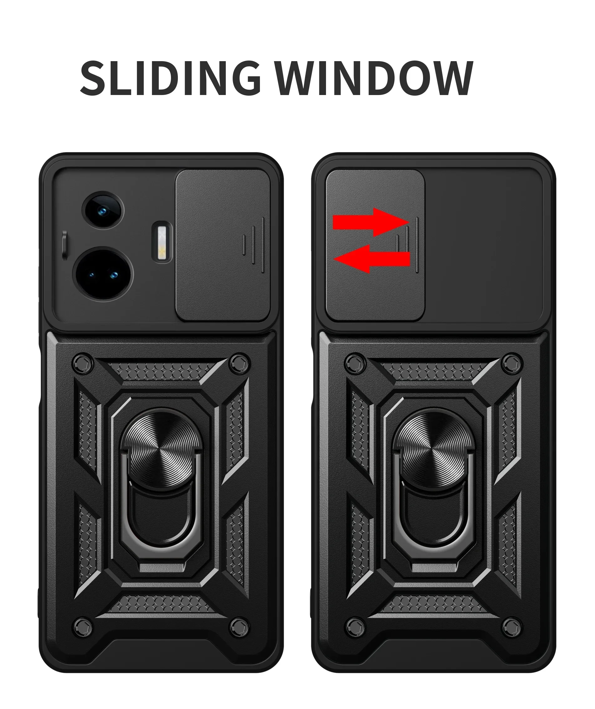 مع حامل السيارة المغناطيسي حلقة درع سيليكون لينة جراب هاتف ل Realme GT 6T 3 ملاحظة 60 60X الشريحة عدسة غطاء للحماية حالات