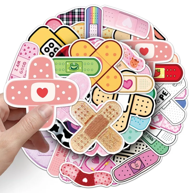 50pcs  Stickers Cute Cartoon Doodle Waterproof DIY Decals for Journal Laptop Luggage Scrapbooking