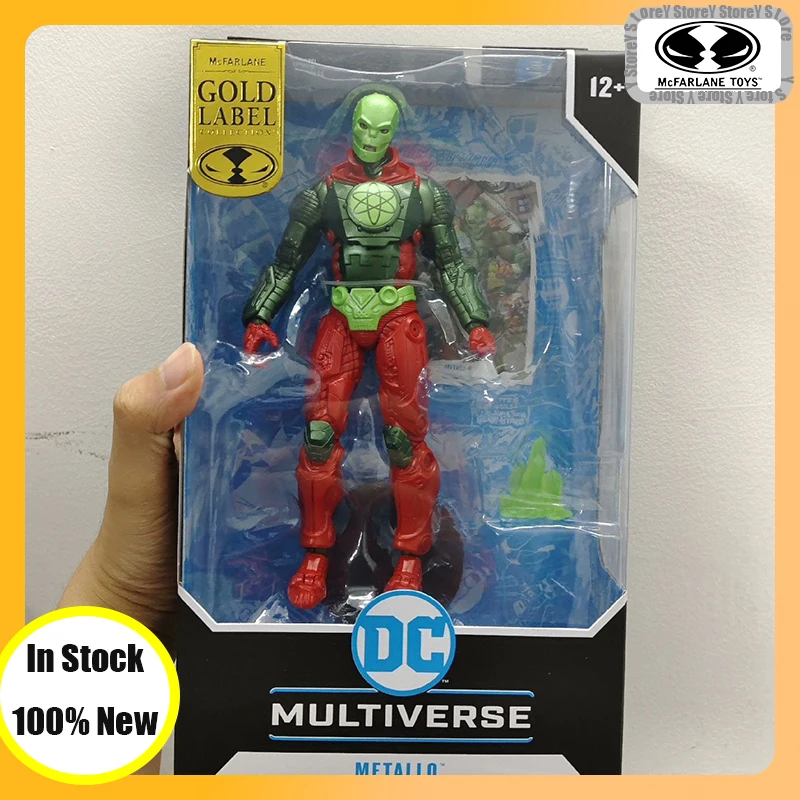 Оригинальные игрушки Mcfarlane Metallo Gold Label, экшн-фигурка постоянного тока Multiverse, гаражный комплект, коллекционная модель, рождественские подарки