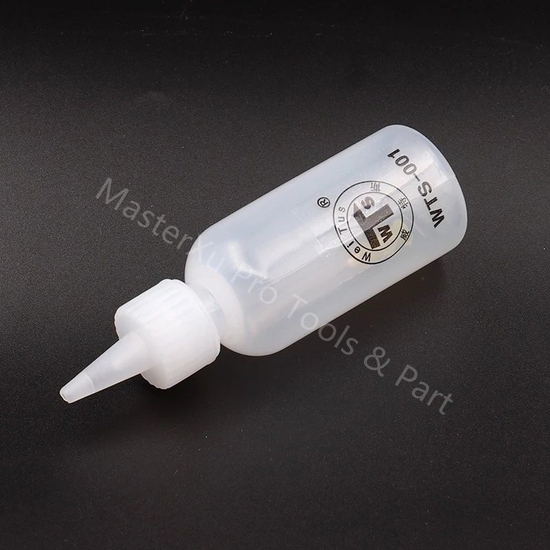HISEECON 50ML 100ML Plastic Alcohol Bottle Perfume with Needle Tip Phone Repair Press Pump Container Acrylic Gel Polish Cleaner image 2
