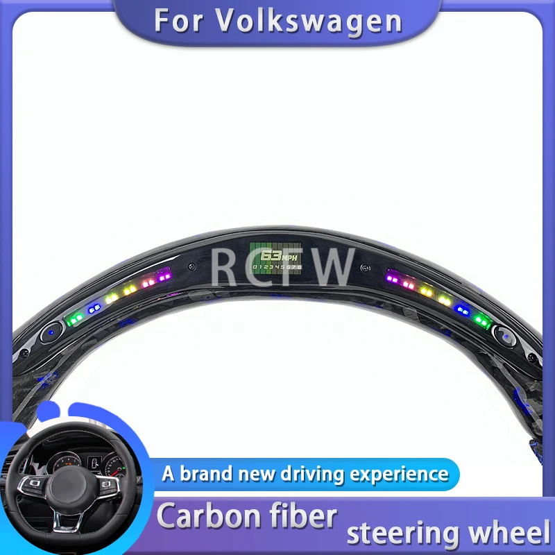 Customized  carbon fiber Forged steering wheel For Volkswagen Golf MK7 MK8 GTI Series Car modification interior accessories