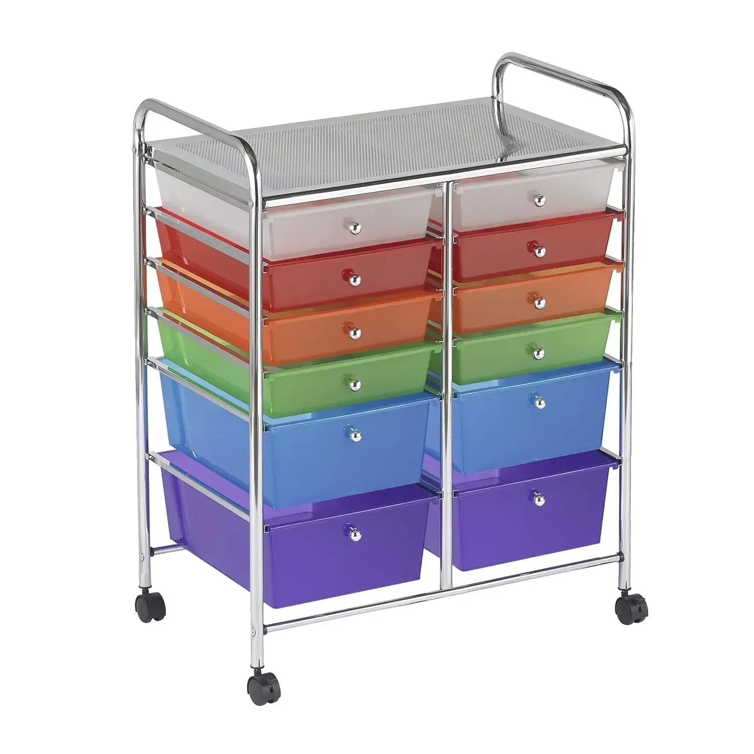 

12-Drawer Mobile Organizer, Storage Cart, Assorted