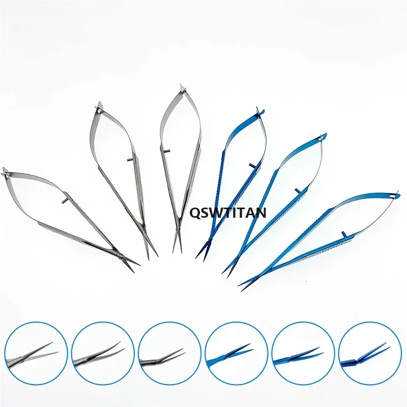 Ophthalmic Castroviejo Corneal Scissors Micro Scissors Ophthalmic Capsule Membrane Scissors Practice Instruments