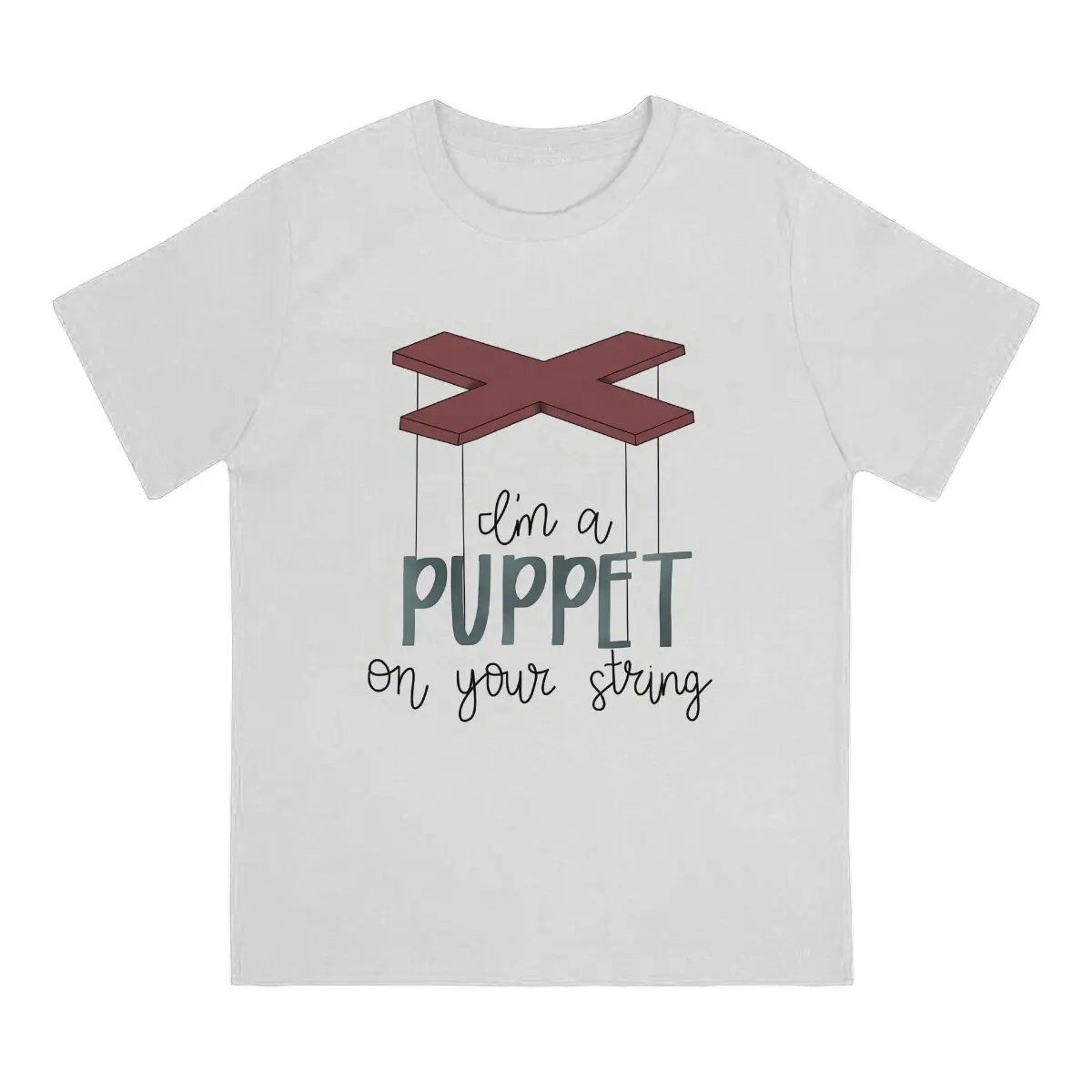 String Puppet TShirt for Men Puppet Soft Leisure Tee T Shirt High Quality Trendy Fluffy