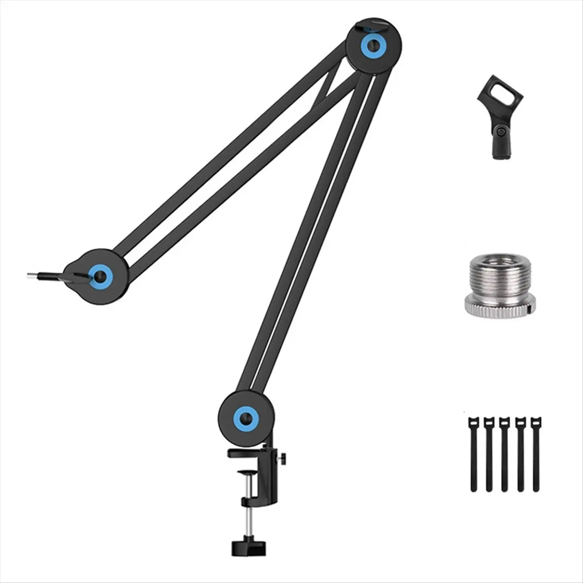 A74U Mic Stand Universal Microphone Long Arm Stand Load Bearing Bracket with 5/8 Conversion Screw 360 ° Rotation