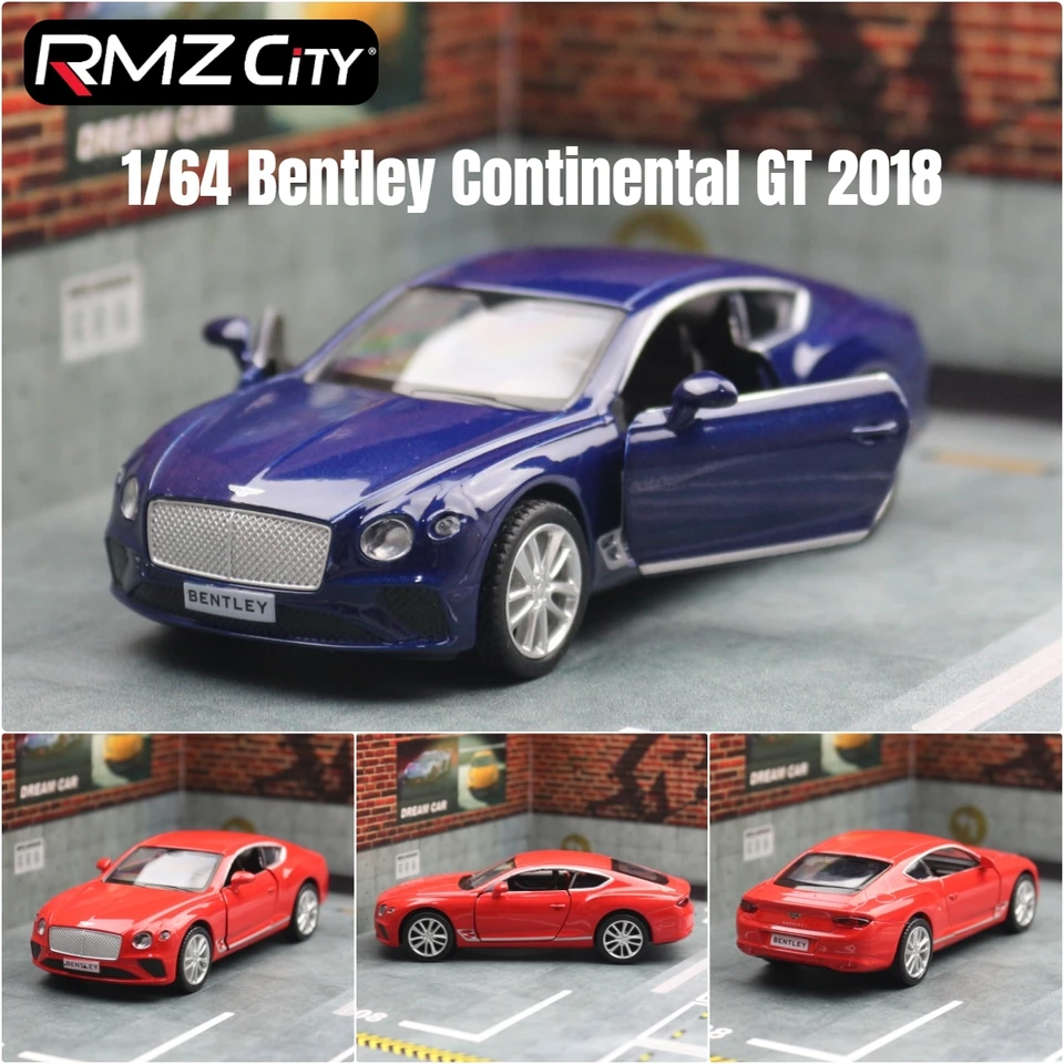 1/36 Bentley Continental GT Toy Car Diecast Metal RMZ CiTY
