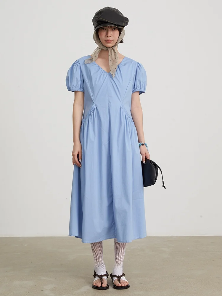 

Летний женский хлопковый свитер-пуловер с V-образным вырезом и двойным цветом, повседневный, свободный крой, версия H, от Passion