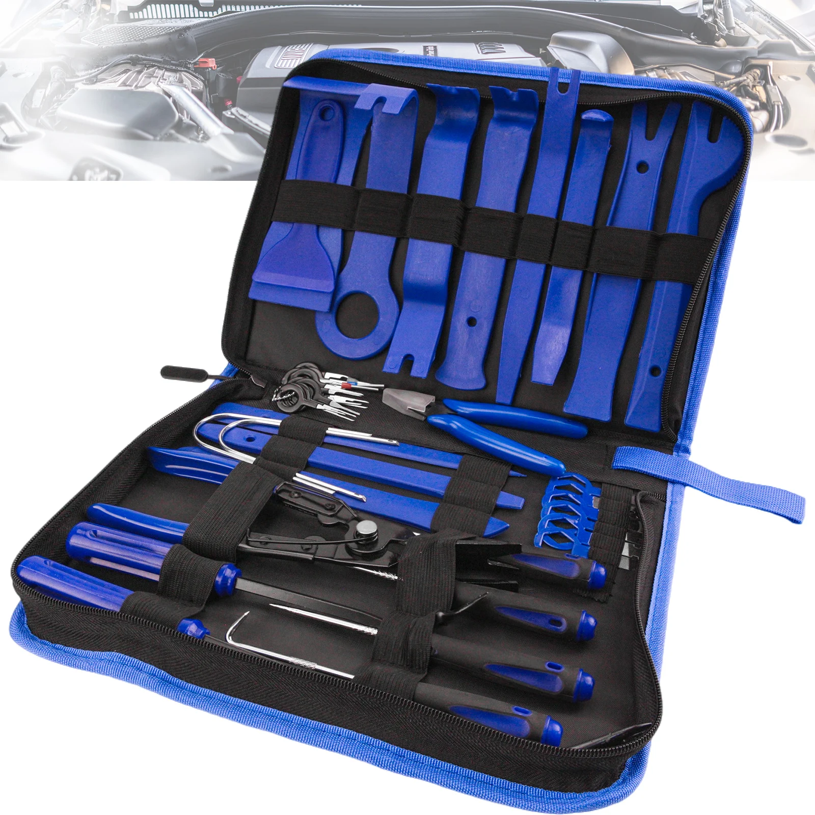 Car Trim Removal Tool Pry Kit Car Panel Tool Stereo Removal Tool Kit Auto Hand-held Disassembly Tools 439pcs