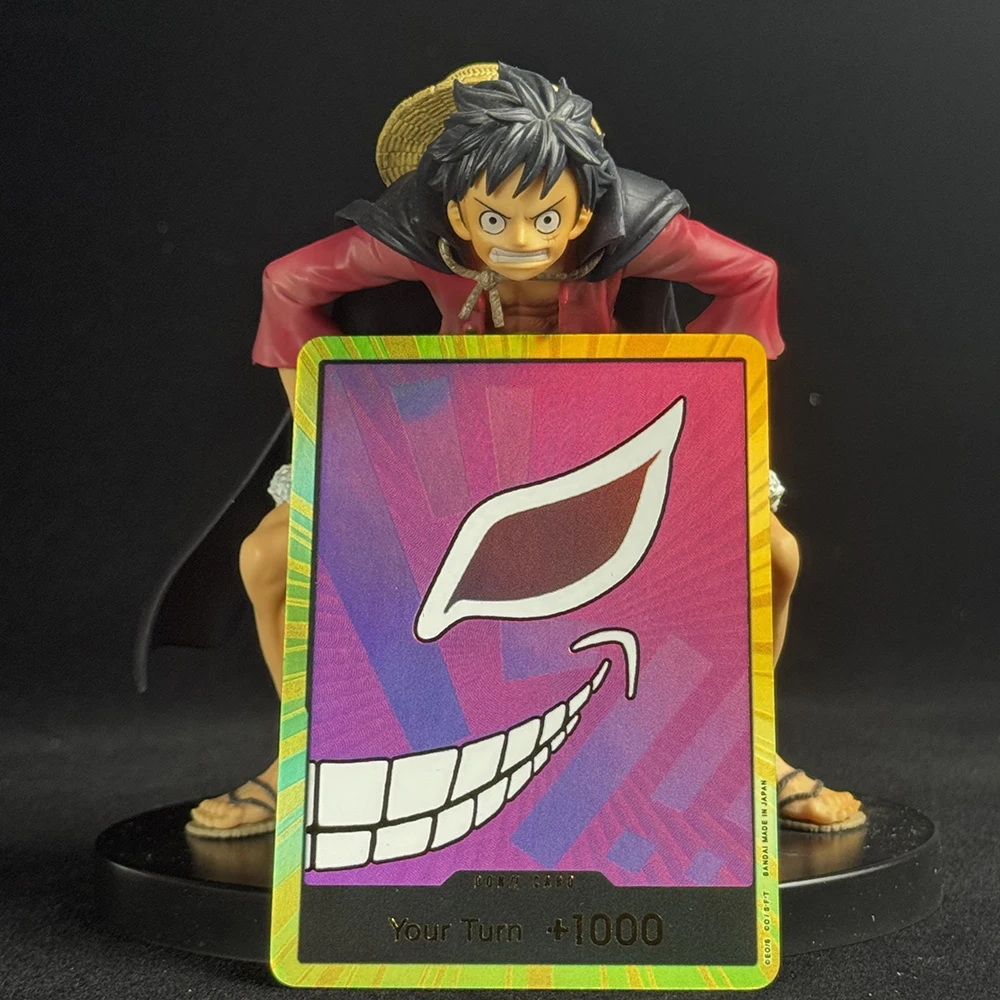 애니메이션 OPCG TCG 골드 돈 컬렉션 카드 몽키 D 루피 조로 최고의 PRB-01 영어 리프랙션 플래시 배틀 카드 팬 선물 장난감
