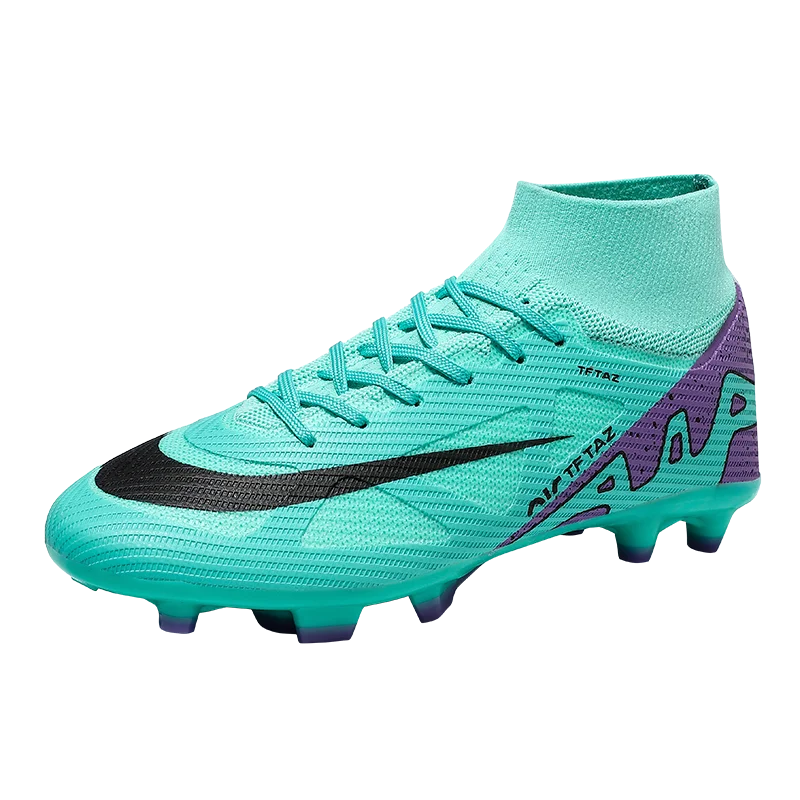 

2025 Football Shoes Man Soccer Shoes High-top Football Field Boots Teenager's Sports Cleats Outdoor Grass Training Boot High Qua