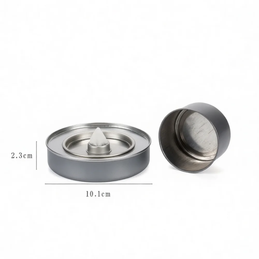 Metal Burner Portable Tea Boiling Heater Outdoor Heating Stove Camping Pot Eco Fuel Case Durable Warming Tool
