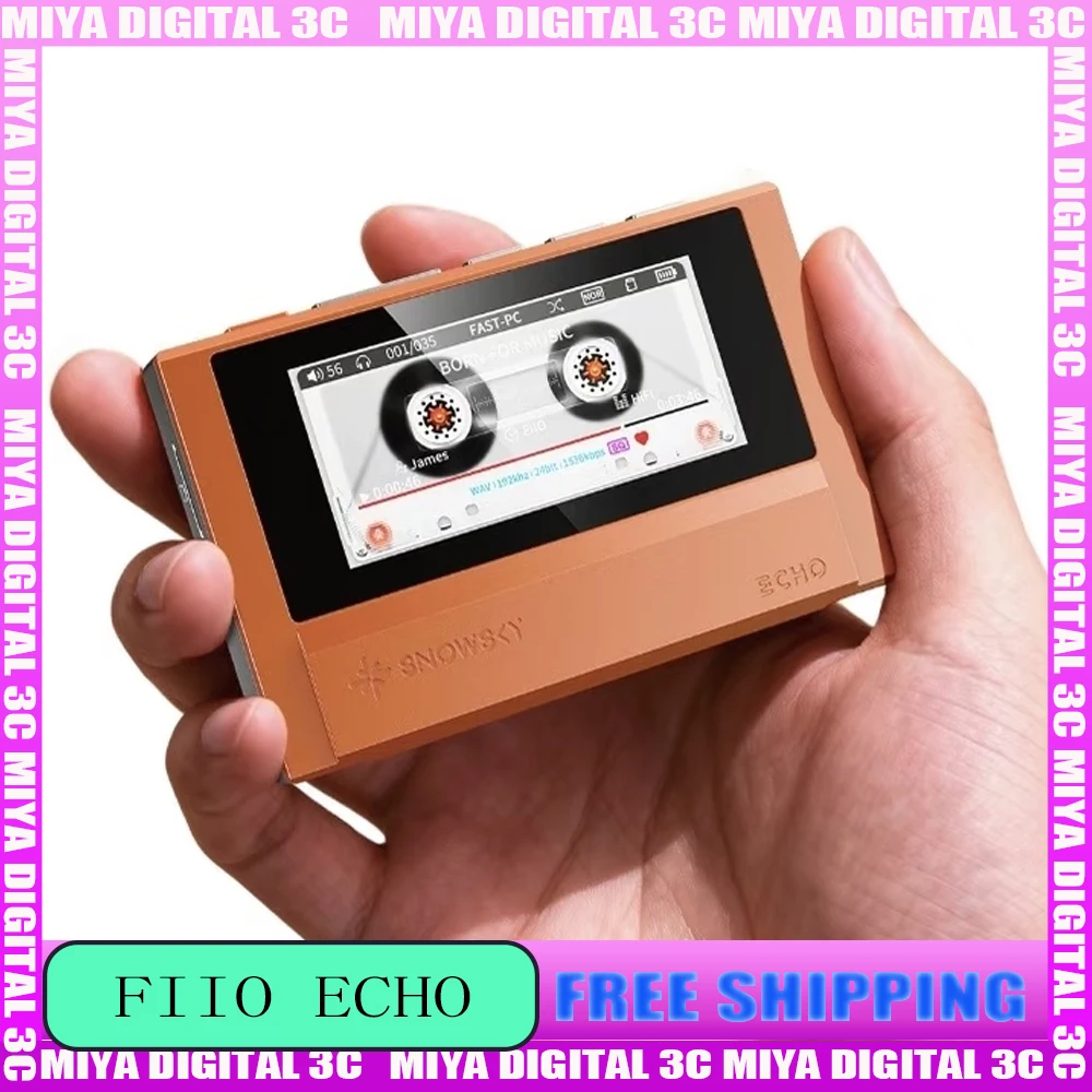 

MP3-плеер Fiio Snowsky Echo с беспроводной Bluetooth-поддержкой SBC, портативный, в металлическом корпусе, с двумя чипами 43198, аксессуар