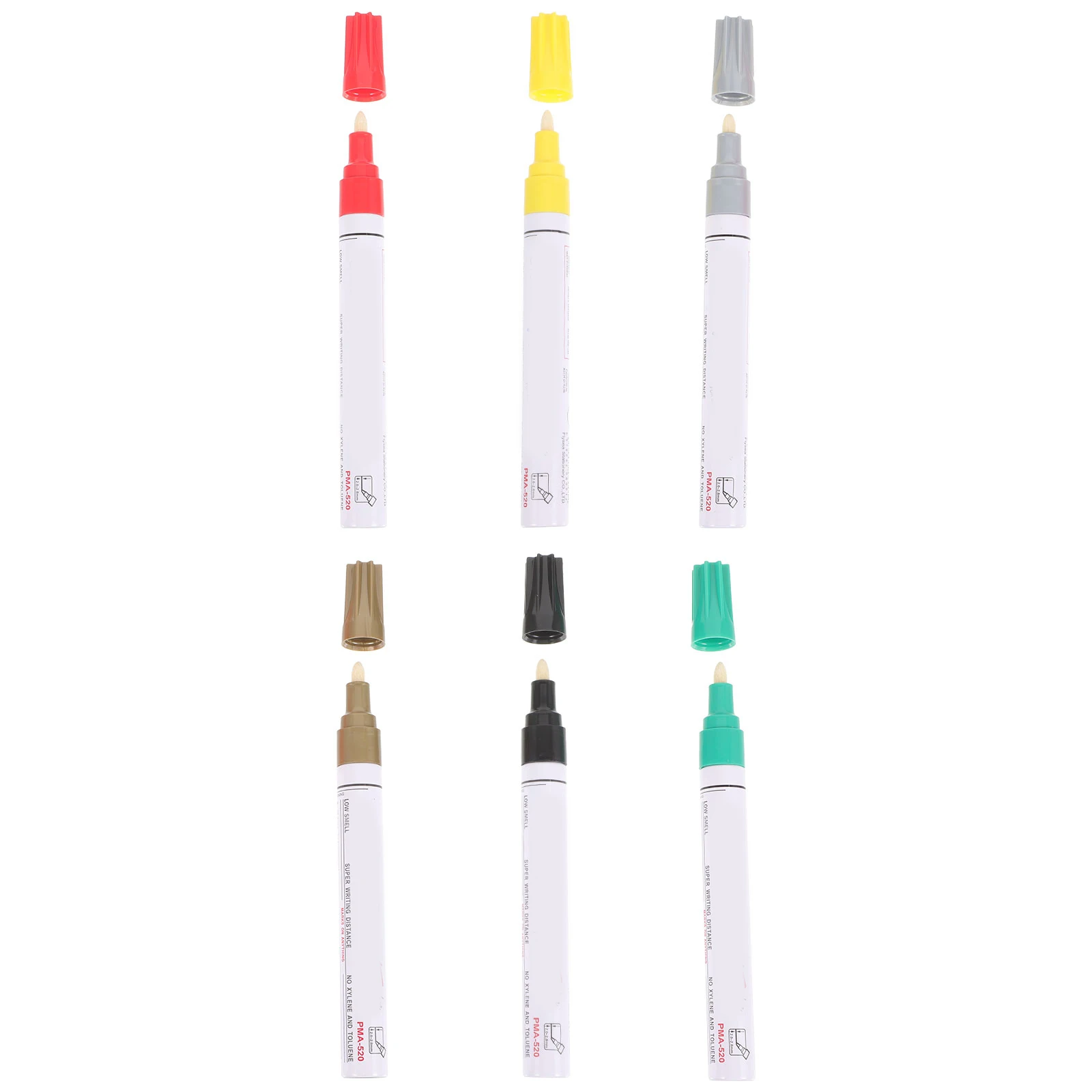 

1 set Car Paint Pen Scratch Repair Red Black Green Yellow Gold Silver Colors Touch Up Marker Set Durability Convenient