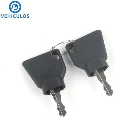 Jcb Bomag Manitou 트랙터 굴삭기 시작 스위치 도어 잠금 예비 부품에 대 한 2PCS 자동차 무거운 장비 점화 키