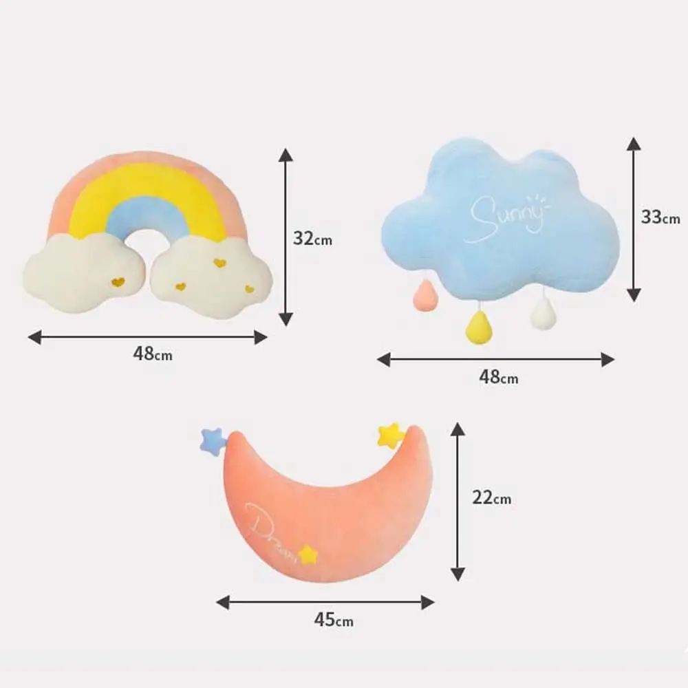 Love Cushion Stuffed Toys Sofa Decoration Home Decoration Rainbow Plush Toy Plush Doll Cloud Plush Pillow Sun Throw Pillow