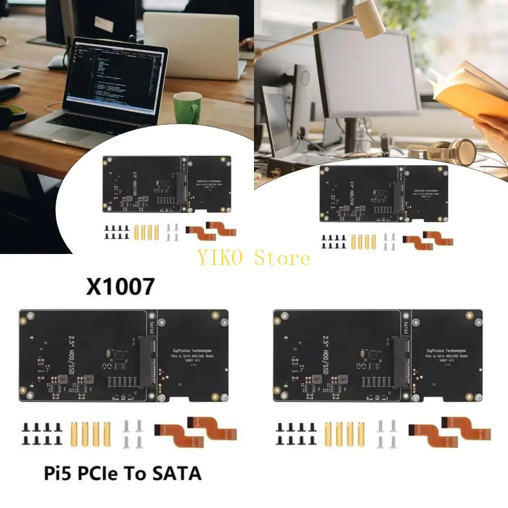 

K32C Upgrades Fast Speed PCIE to 2.5 SSD HDD Storage Board For RPi 5 Capabilities