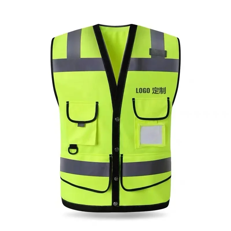 Ropa de trabajo reflectante para trabajadores de la construcción, chaleco de seguridad de alta visibilidad para conducción nocturna, logotipo