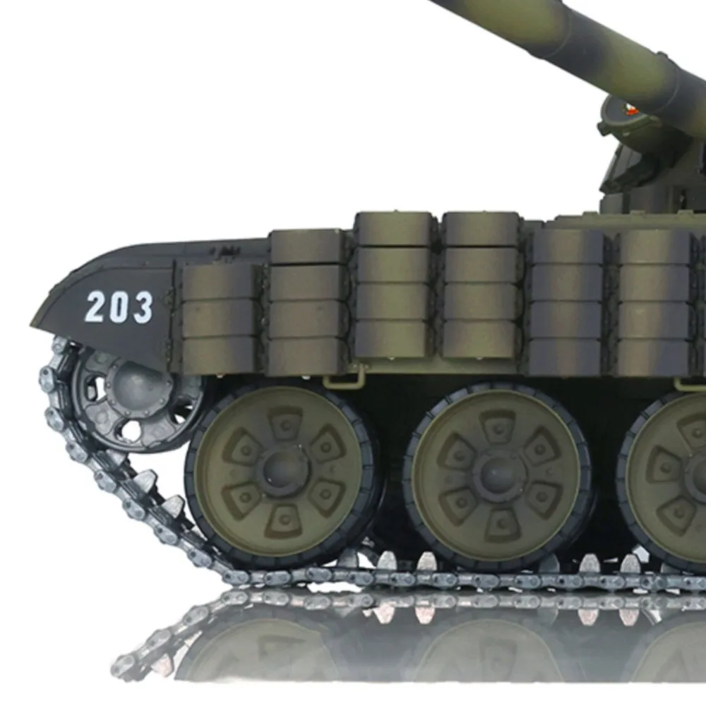 

1/16 Henglong RC Tank Upgraded Ver 7.0 Metall RC Battle Tank FPV T72 3939 360° Turret Rotation Armor First Person View System