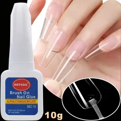 2/10ML Nail Glue for Acrylic Fast Drying Nail Tip Glue Professional False Nails Tips Glue for Strong Nails Rhinestone Adhesive