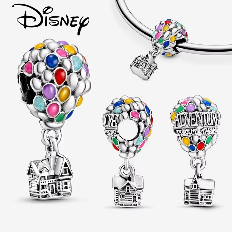 Disney Pixar Up Coco House & Balloons Charm Beads Fit Pandora Original Bracelet Women 925 Silver Pendant Bead Jewelry Hot Gift