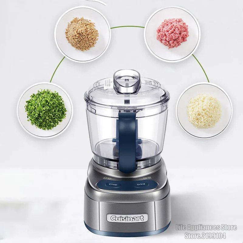 Cuisinart ECH-4CN Food Processor 220V Electric Meat Grinder Household Multifunction Garlic Seasoning Crusher BPA Free Chopper