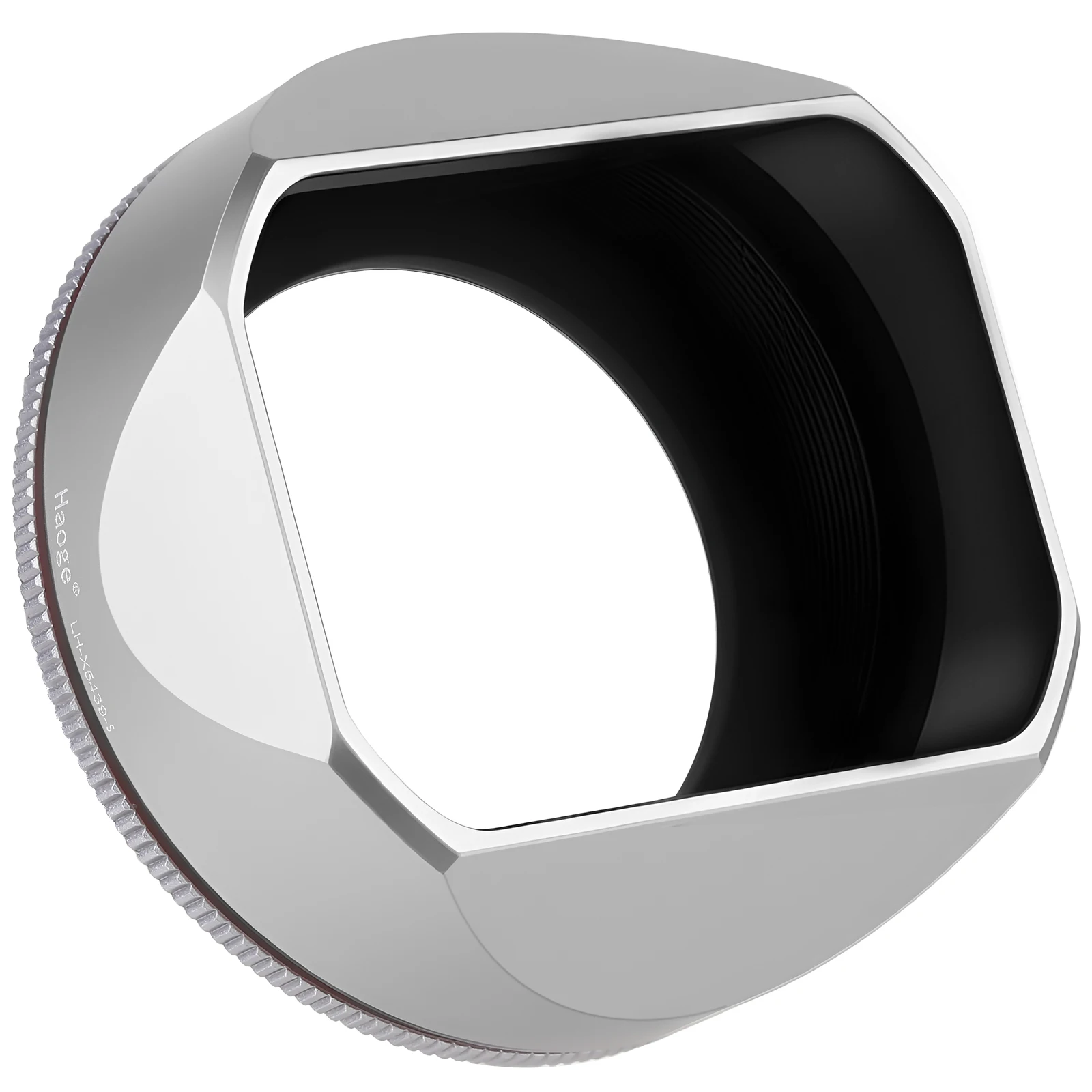 Haoge quadratische Metall-Gegenlichtblende für Fujifilm XF23mm F2.8 auf XE5 Kameragehäuse-Kit Fujinon XF27mmF2.8 R WR Objektiv 39mm Schraub-Gegenlichtblende – Detail 2